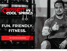 Tablet Screenshot of crossfitcoolsprings.com